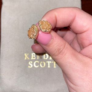 Kendra Scott Gold Tessa Sand Drusy Earrings